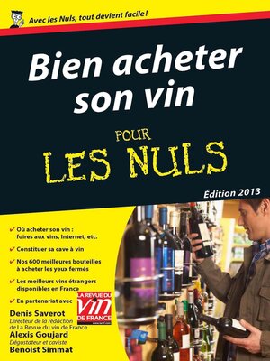 cover image of Bien acheter son vin Pour les Nuls